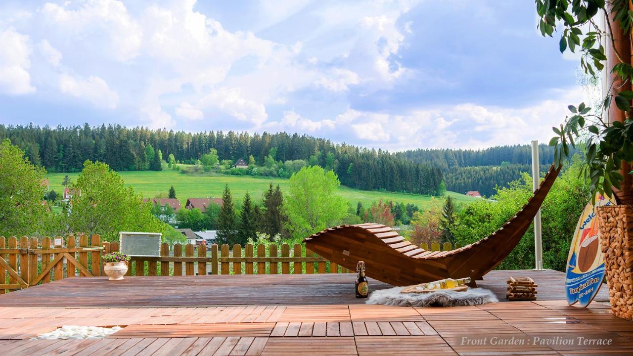 Entire House In Schwarzwald With Mountain View, Private Sauna, Gym, Garden And Terraces Unterkirnach Bagian luar foto