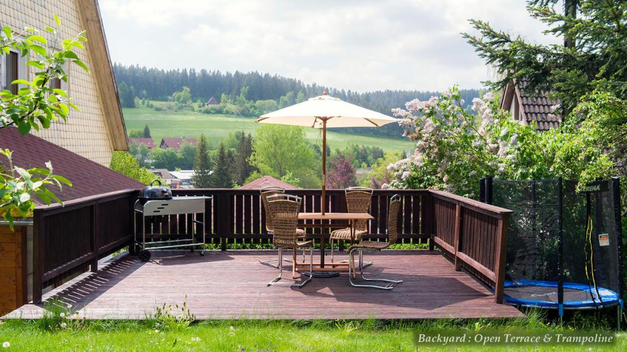 Entire House In Schwarzwald With Mountain View, Private Sauna, Gym, Garden And Terraces Unterkirnach Bagian luar foto
